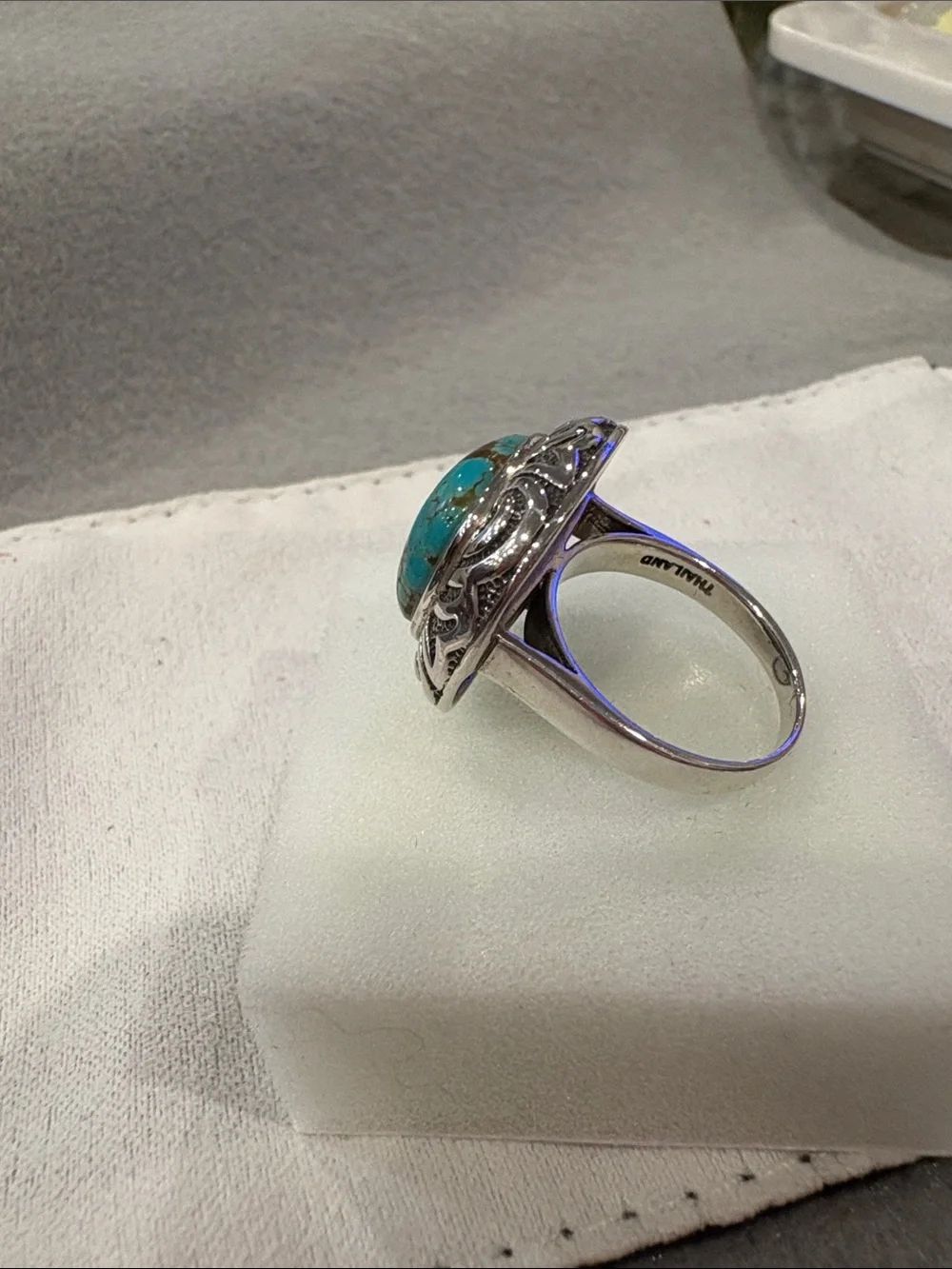 #8 Turquoise Ring set in Sterling Silver